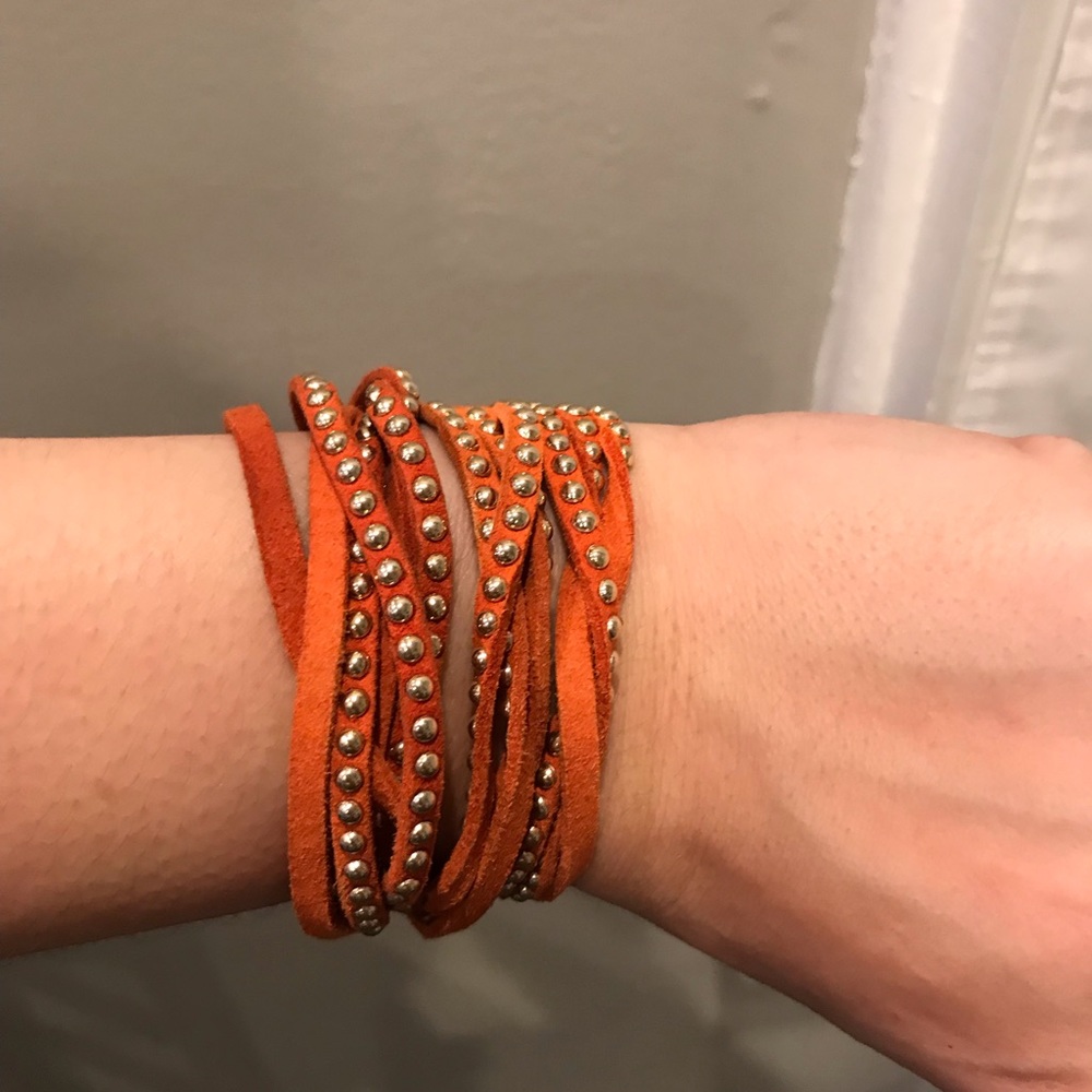 Leather wrap bracelet